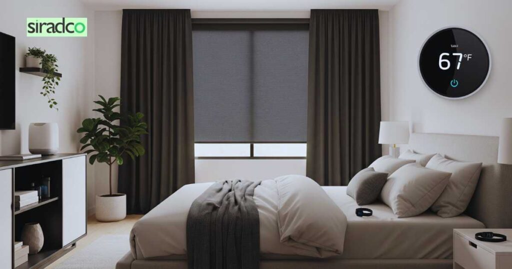 Optimal bedroom environment setup for tracking sleep and achieving the best sleep quality for professionals
