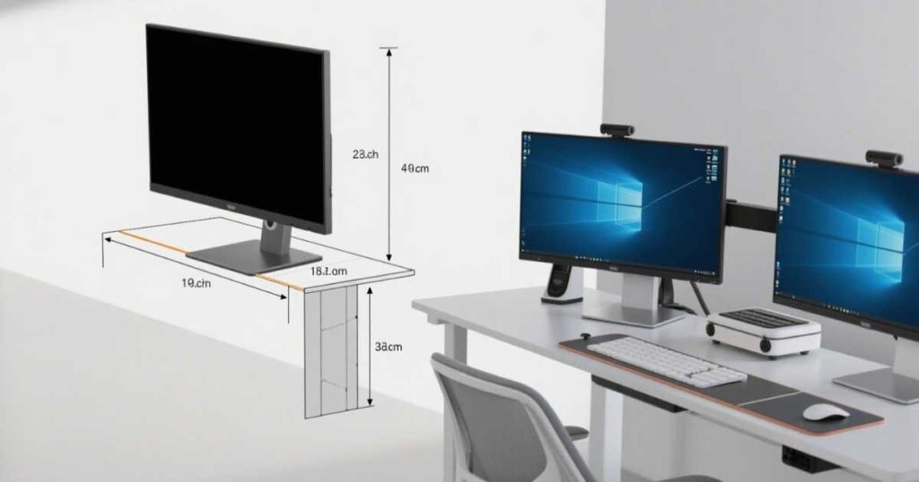 Proper Monitor Positioning Diagram